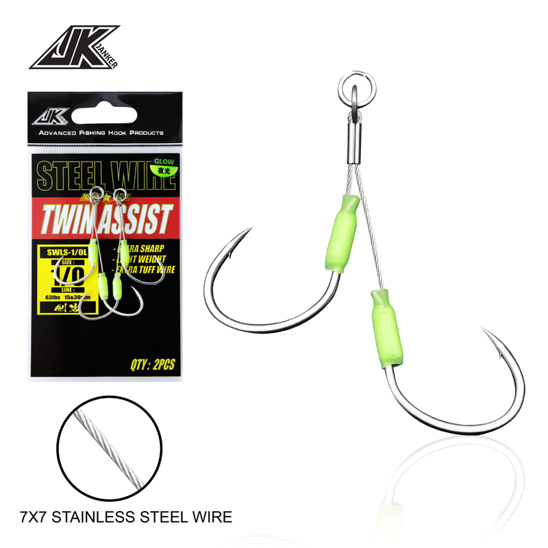 Fishing Hook Offset - JK 3PACK ارتداء مقاومة القفز هوك