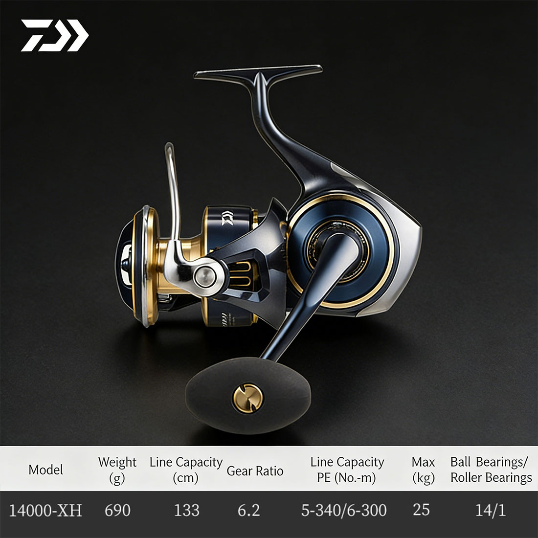 Abu Garcia Reel Max - بكرة دوارة أصلية DAIWA 2025 SALTIGA