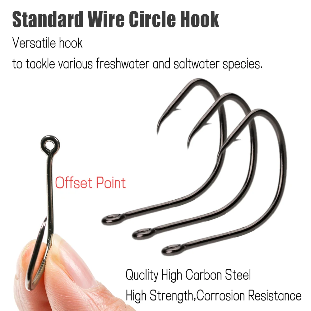 50 قطعة، مقاس 1/0 إلى 8/0، خطا - مراجعة Fishing Hook Offset وسعره