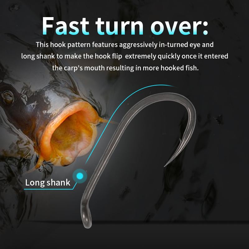 10 قطعة خطاف صيد سمك الشبوط طو - مراجعة Fishing Hook Assortment وسعره