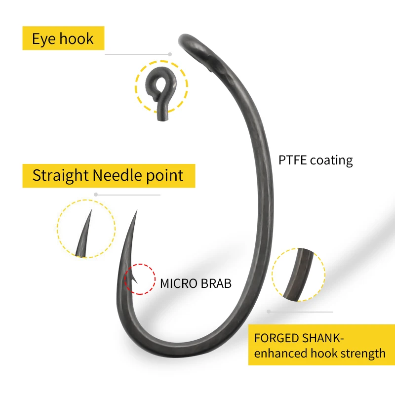 10 قطعة خطاف صيد سمك الشبوط من - مراجعة Fishing Hook Assortment وسعره