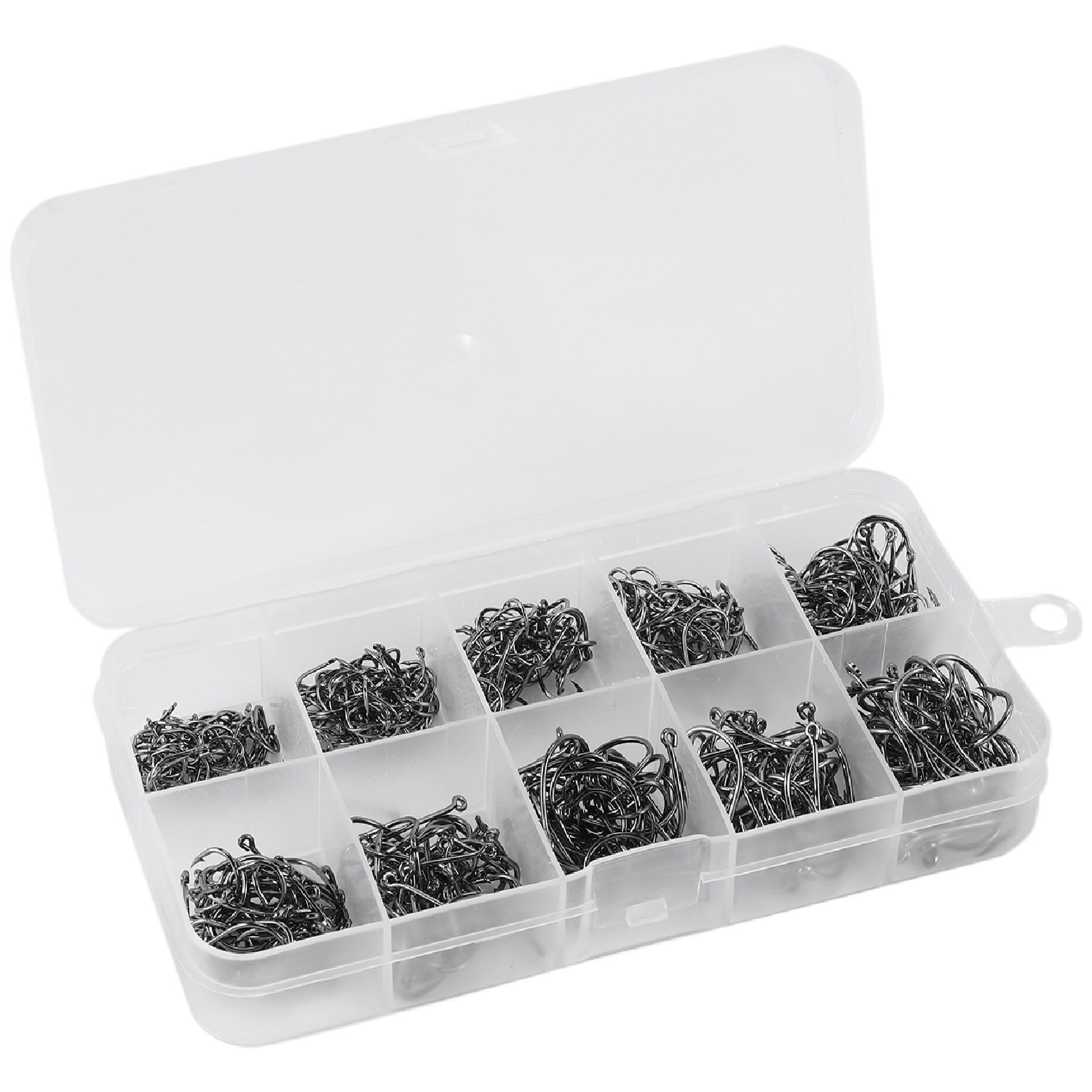 وصول جديد 500 قطعة/مجموعة بأحج - مراجعة Fishing Hook Box وسعره