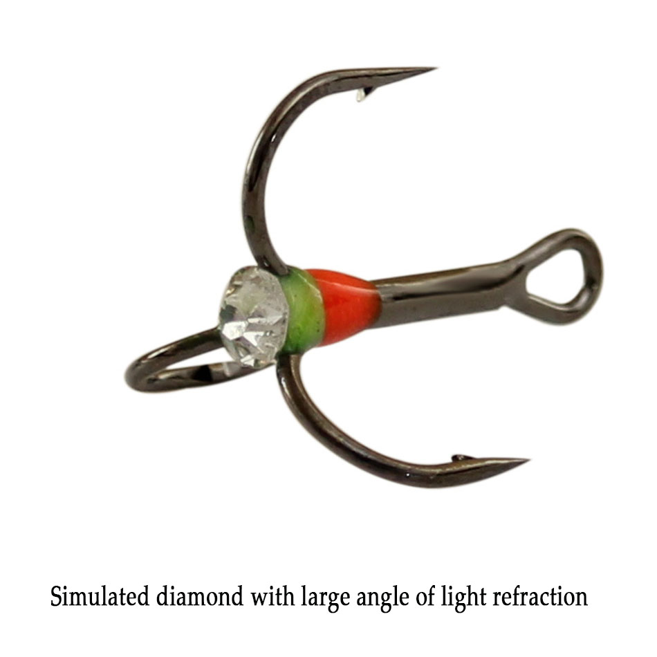 5pcs40pcs الجليد الصيد قوس قزح - مراجعة Fishing Hook Assortment وسعره