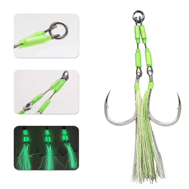 خطاف صيد السمك ZYZHE 1/3/5 قطع - مراجعة Fishing Hook Assortment وسعره