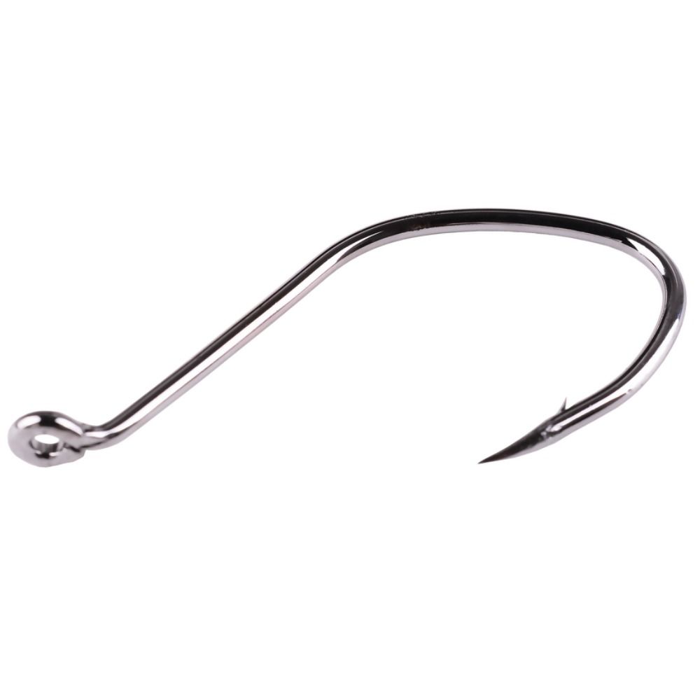10 قطعة/صندوق الشائكة سمك السل - مراجعة Fishing Hook Offset وسعره