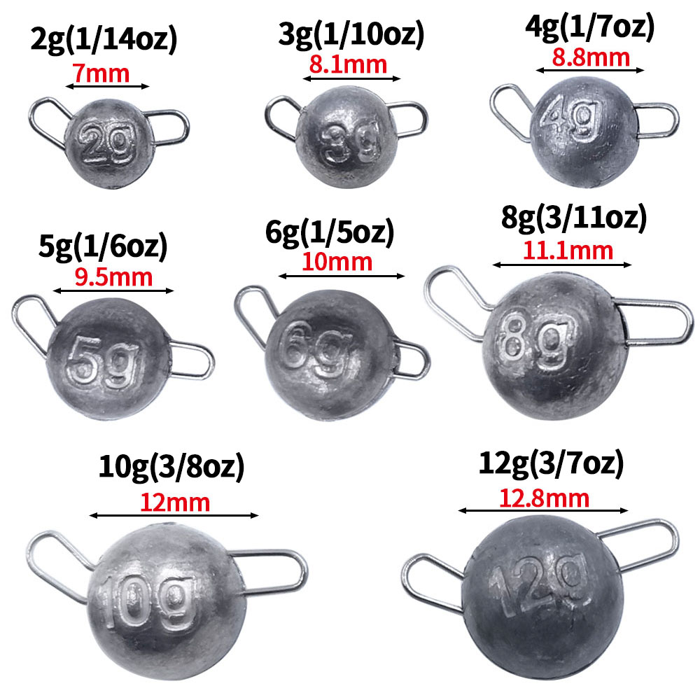 50/40/35 Cannonball أوزان الصي - مراجعة Fishing Hook Offset وسعره