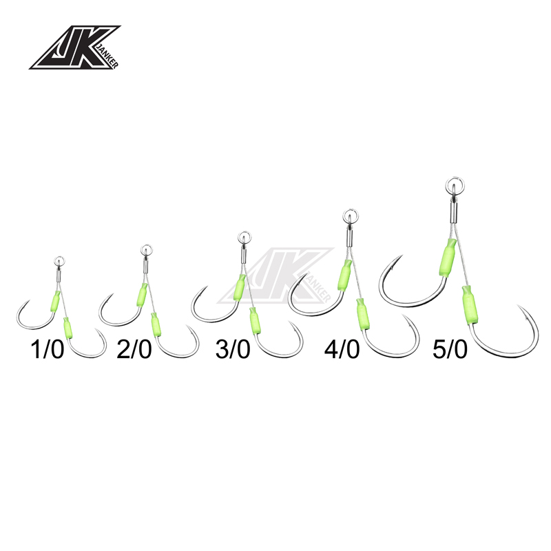 JK 3PACK ارتداء مقاومة القفز ه - مراجعة Fishing Hook Offset وسعره