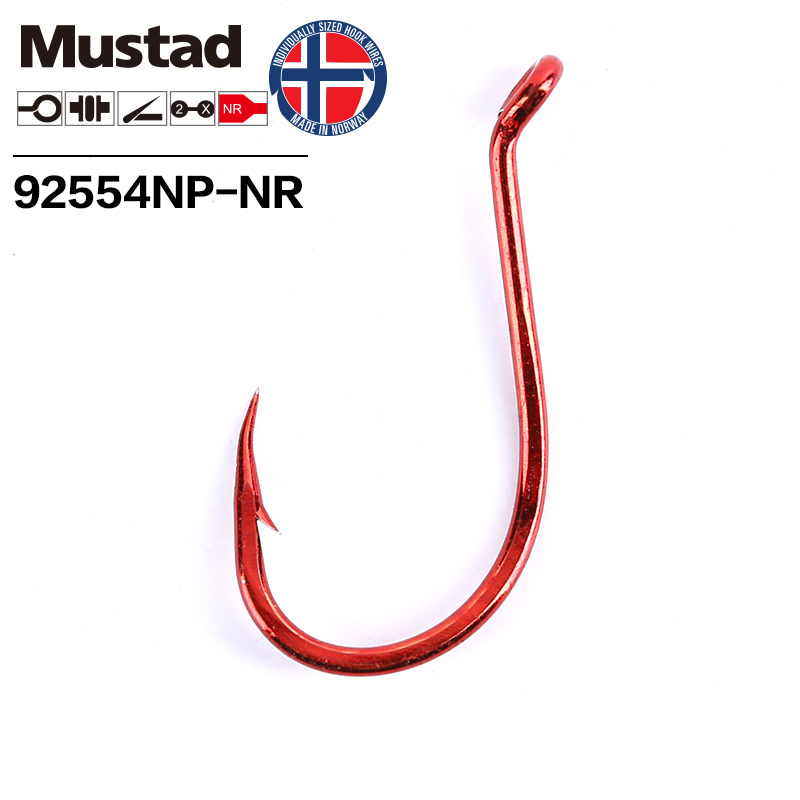 موستاد كبير أحمر 2X SUICIDE خط - مراجعة Fishing Hook Offset وسعره