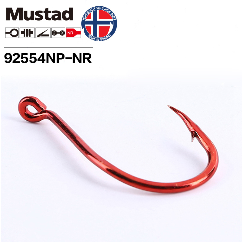 موستاد كبير أحمر 2X SUICIDE خط - مراجعة Fishing Hook Offset وسعره