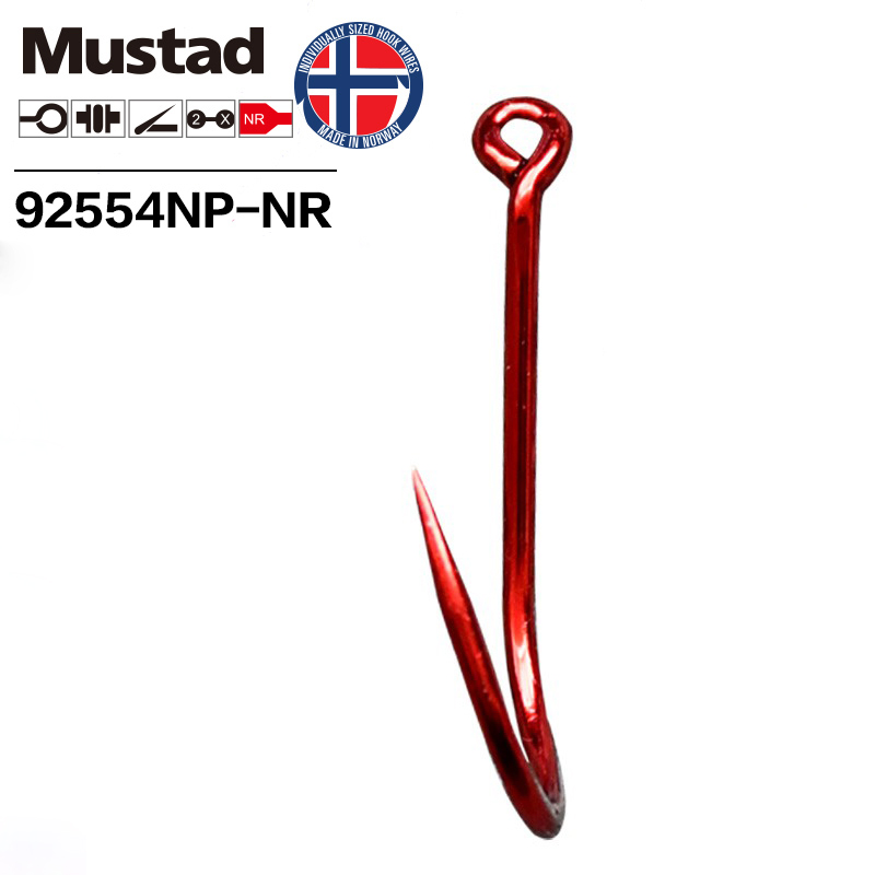 موستاد كبير أحمر 2X SUICIDE خط - مراجعة Fishing Hook Offset وسعره